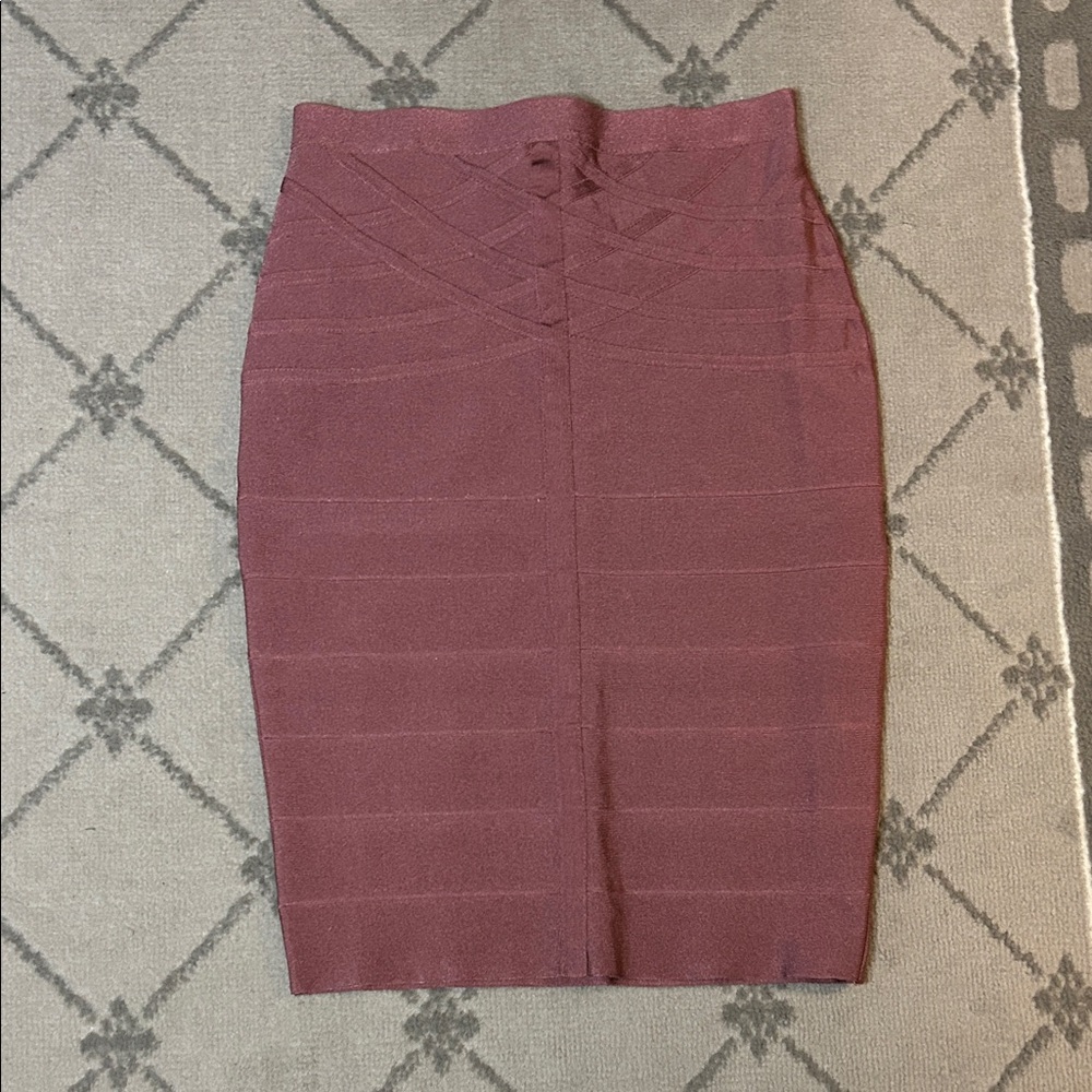Elegant Rose Pink Pencil Bandage Skirt